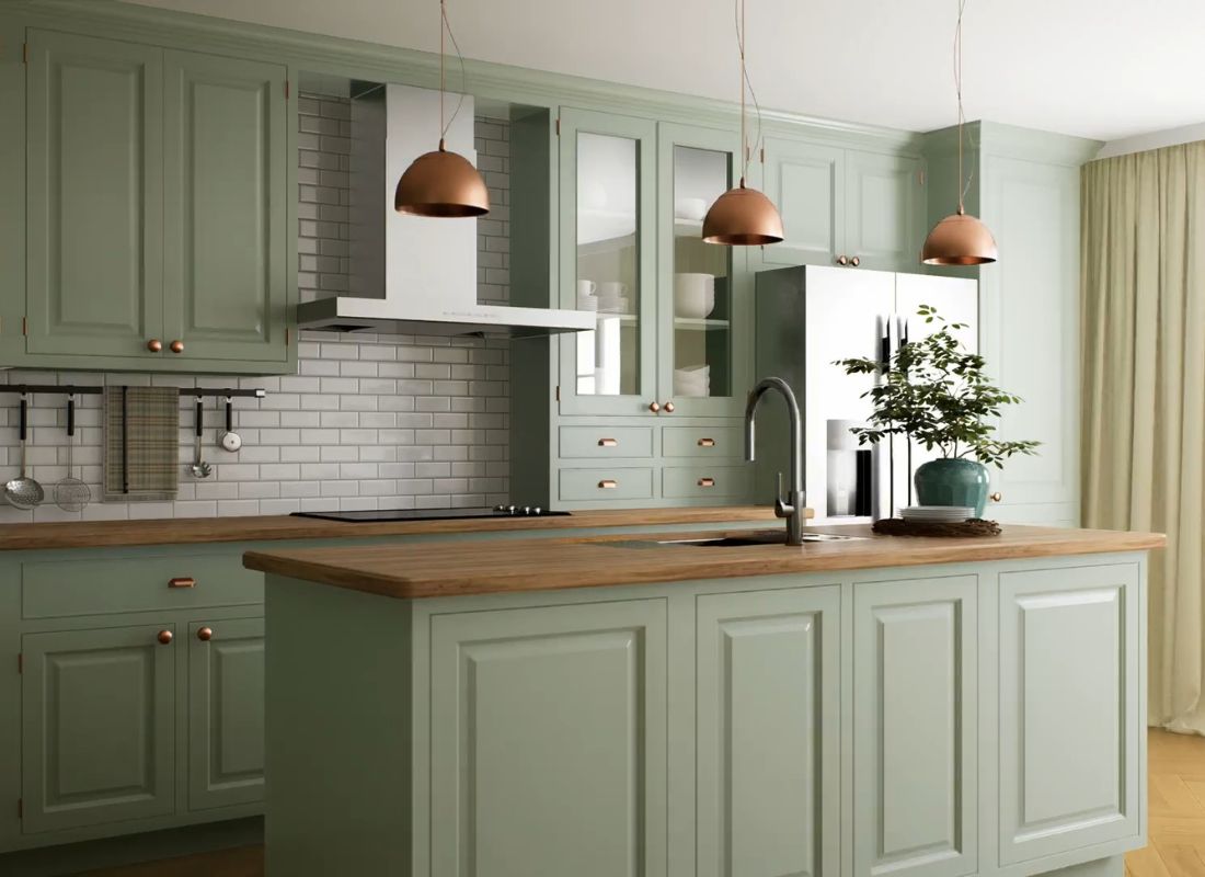 prilak elegantne zelene kuhinje