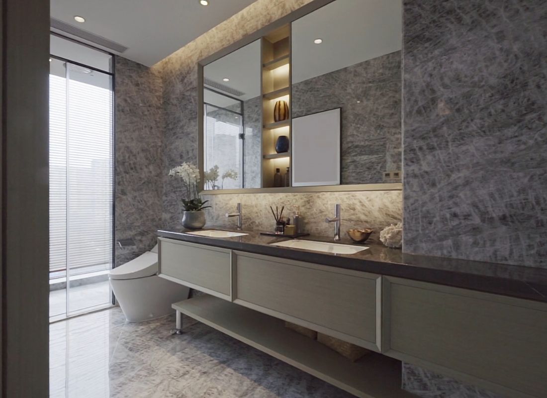 prikaz elegantno sređenog kupatila